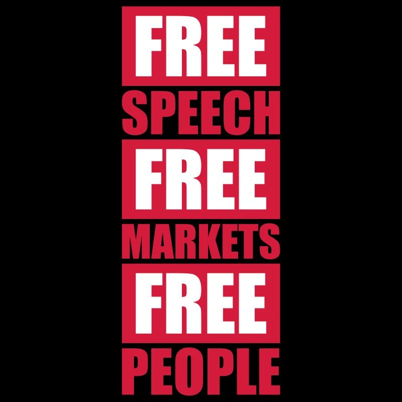 Marché de la liberté d’expression Peuple Libertarian Freedom Logo