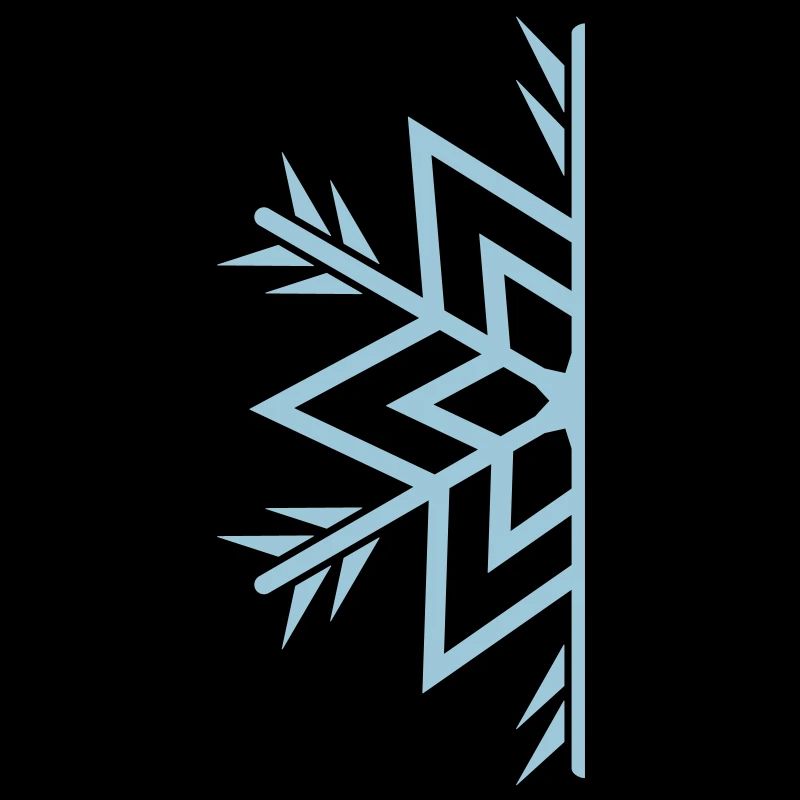 Halbe Schneeflocke / semi snowflake a 1c