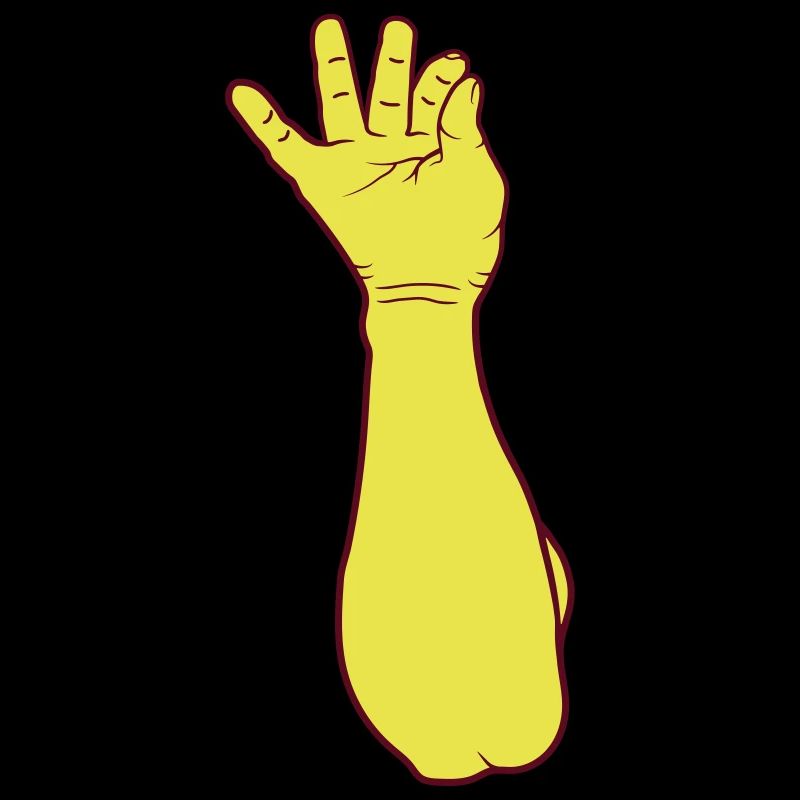 Salt sprinkle hand