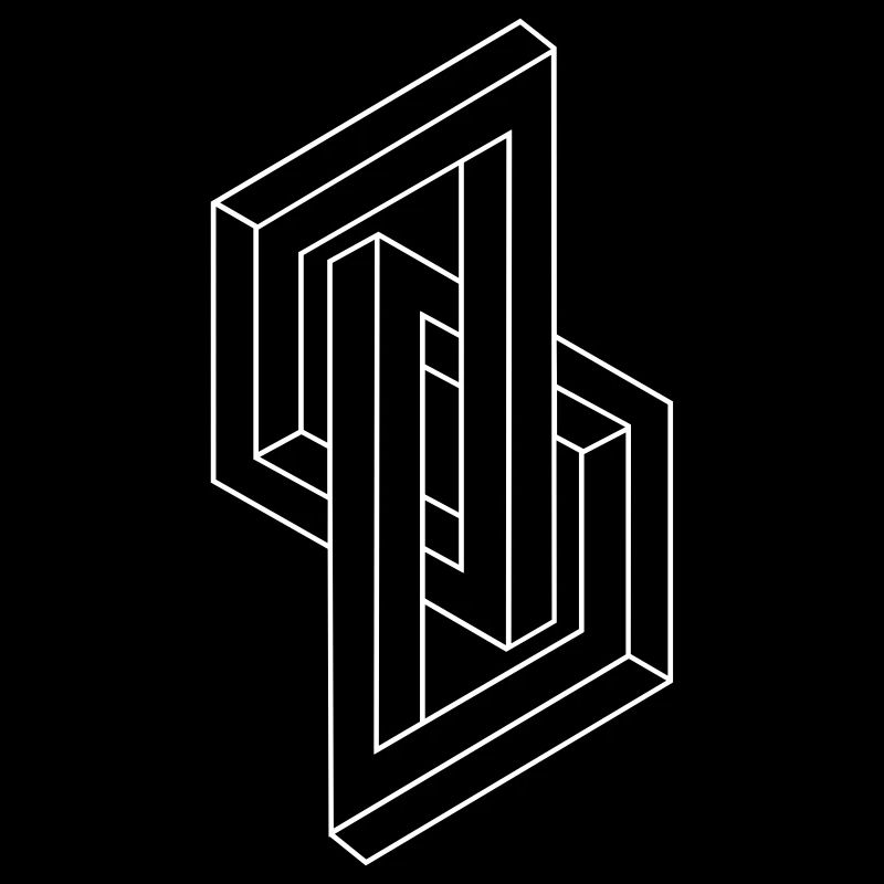 Optical Illusion - Impossible figure - Geometry