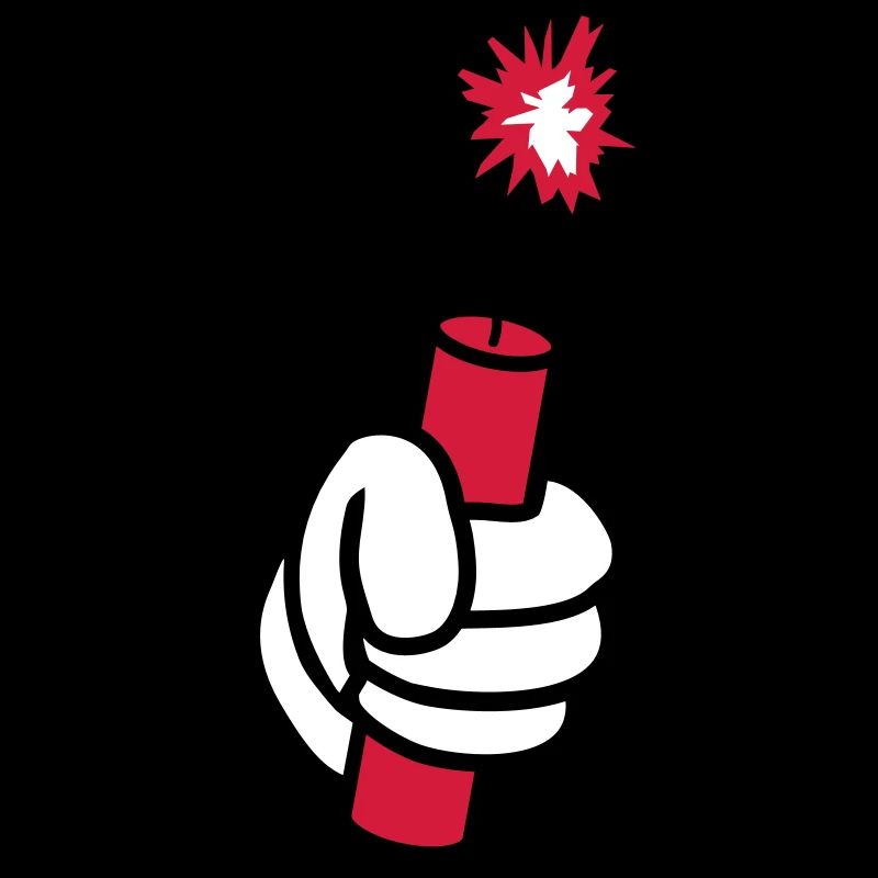 hand held tnt dynamite explode ex