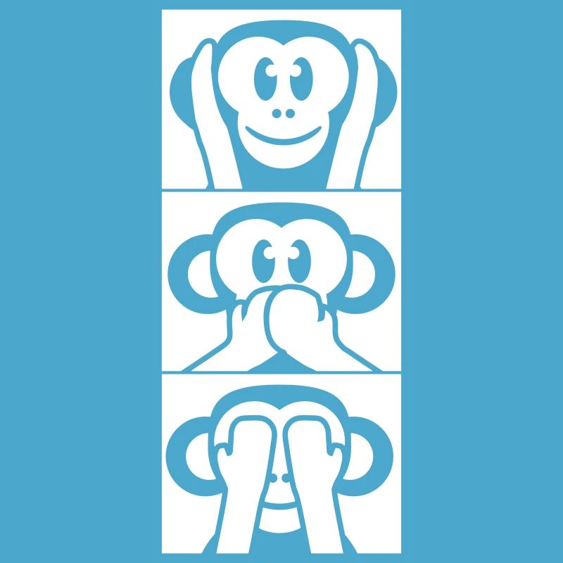 3 singes sages n’entendent rien dire voir s’amuser avec les singes
