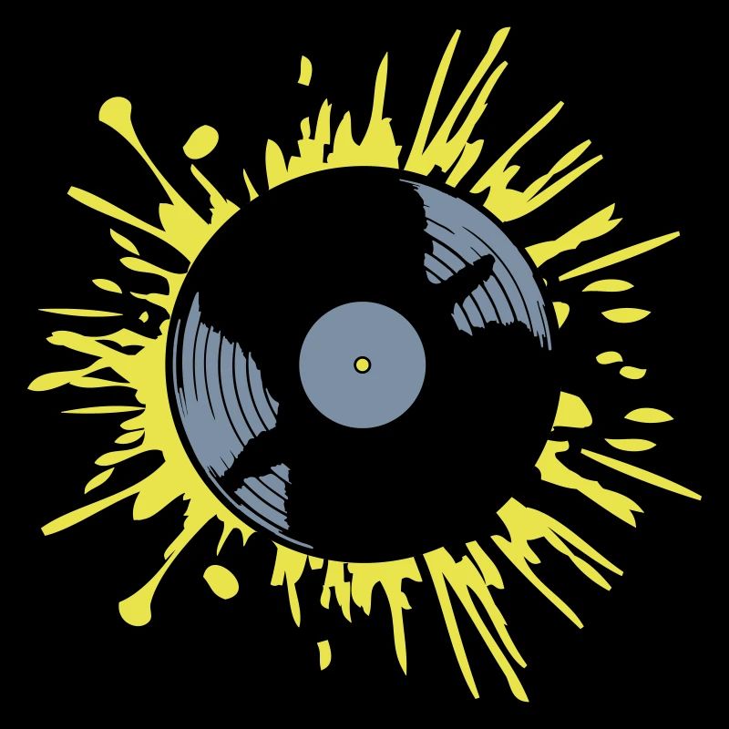 Gouttes de disque vinyle Color blobs