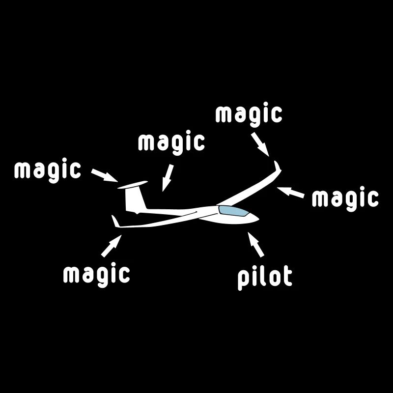 Magic glider pilot, glide glider pilot