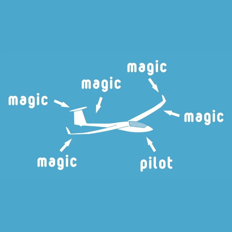 Magic glider pilot, glide glider pilot