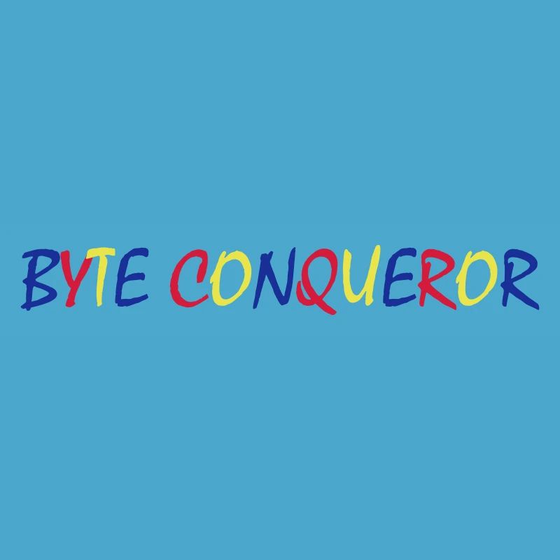 Byte Conqueror – Typographie colorée