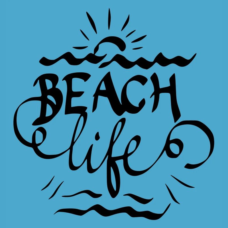 Beach life Lettering Geschenkidee Geschenk