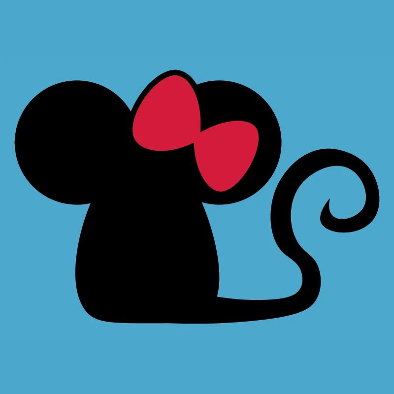 Mäuschenschleife / mouse with bow Cute mouse