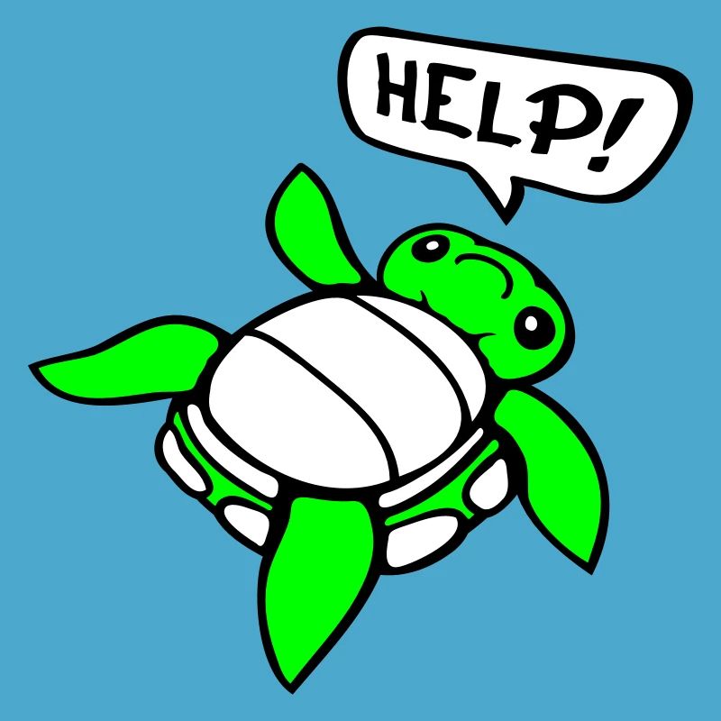 Turtle Back Tilted Over Helpless Side Help