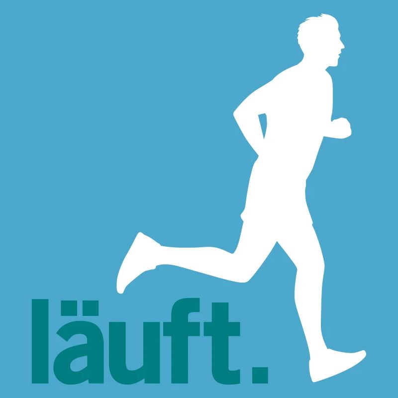 Läufer Mann läuft. Vector