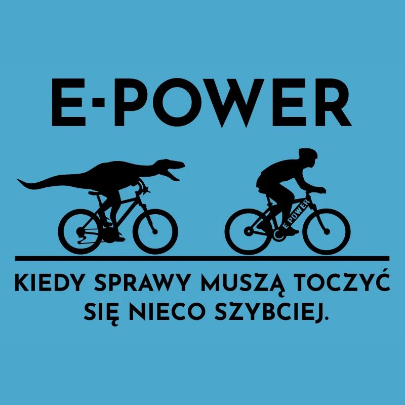 Welociraptor ściga e-rowerzystę