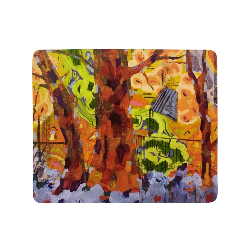 Herbstpark in Farbabstraktion
