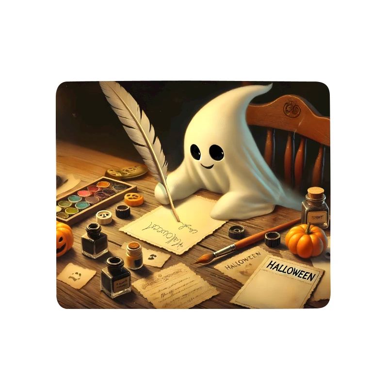 charming ghost writing halloween invitations