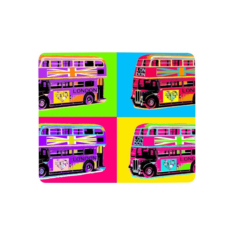 London Pop Art Regenbogenbus