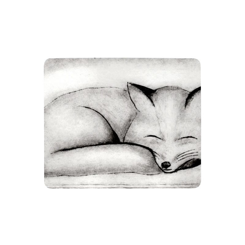 Sleeping Fox - Hand Carved Printable