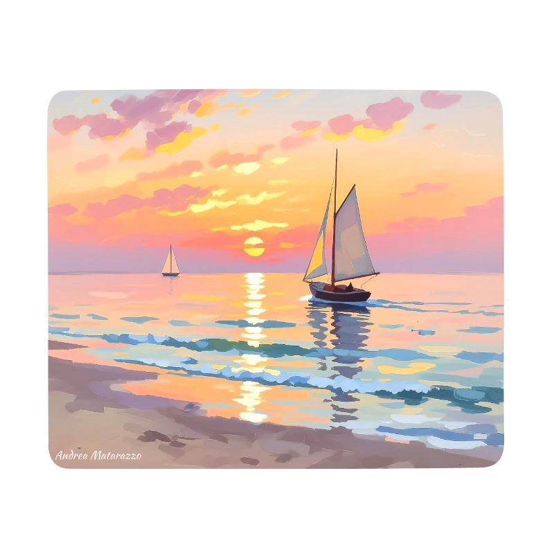 Nautischer Sonnenuntergang am Strand