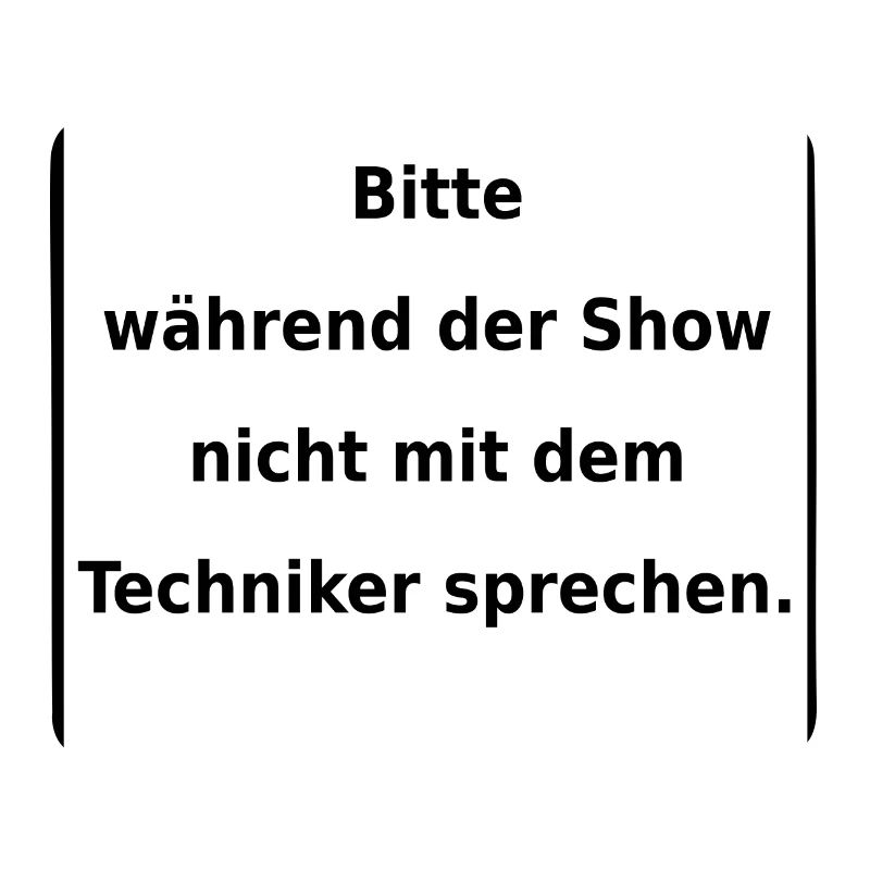 Warnhinweis: Techniker. (black/white)