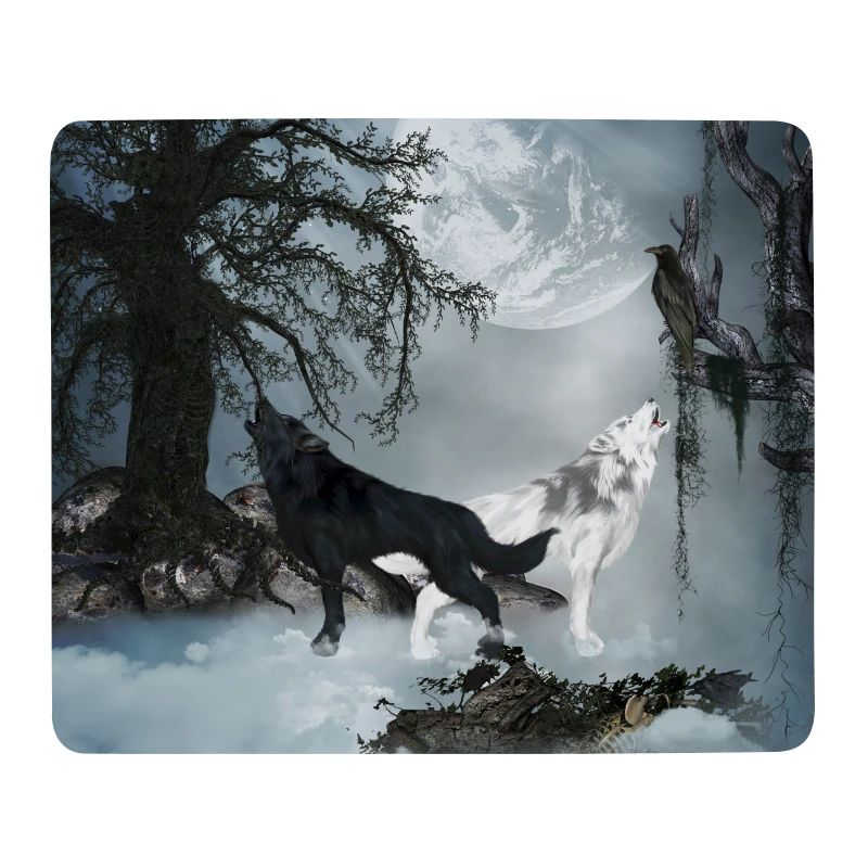 Erstaunlicher Schwarzweiss-Wolf