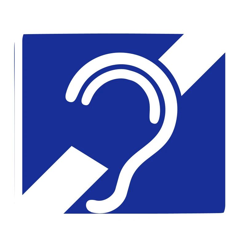 Taub, schwerhörig, Taubheit, Hörverlustzeichen