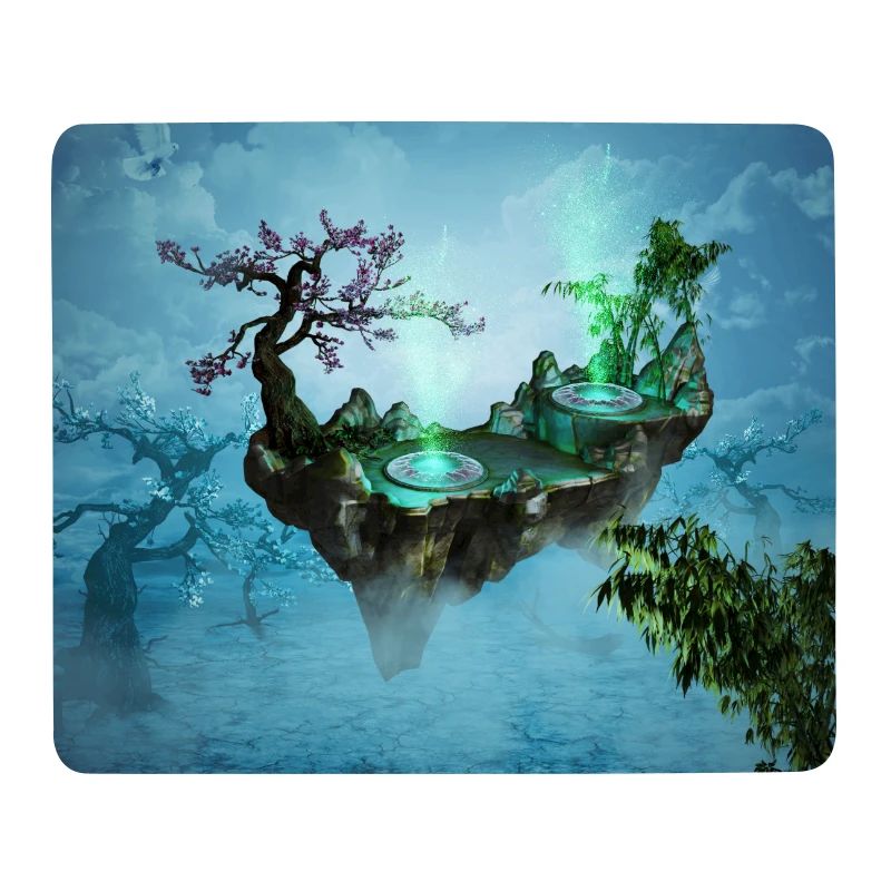 Fluginsel mit Bäumen