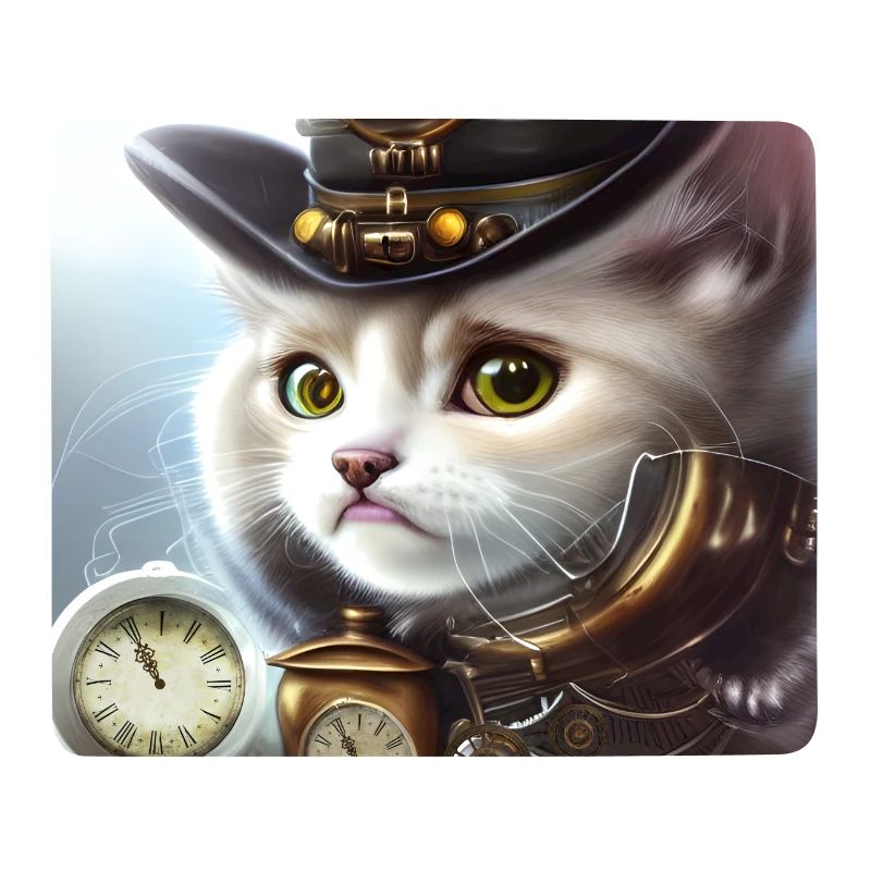 Cute steampunk kitten
