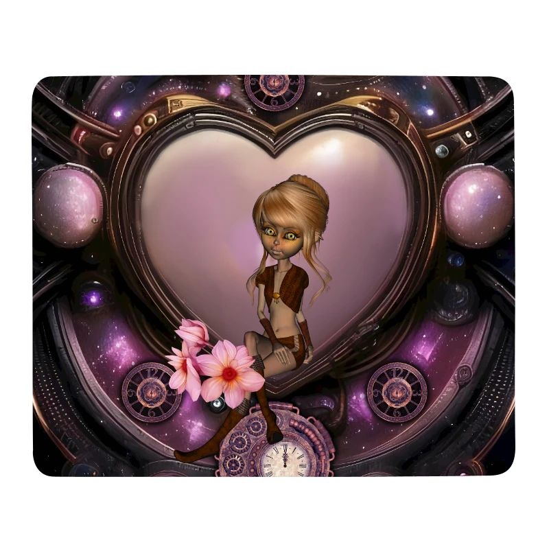 Wunderbares Steampunk-Herz mit Fee