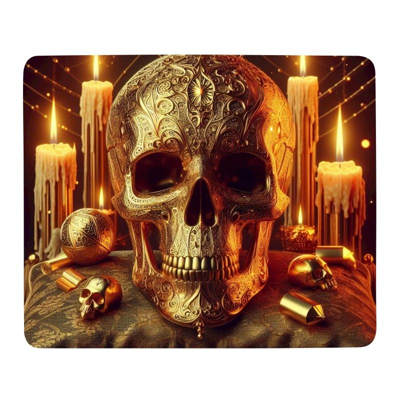 Goldener Schädel