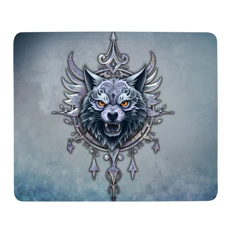 Mystischer Wolfskopf.
