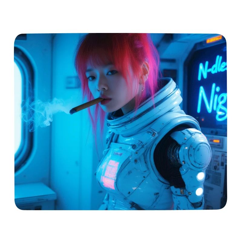 Space Soldier mit einer Zigarre