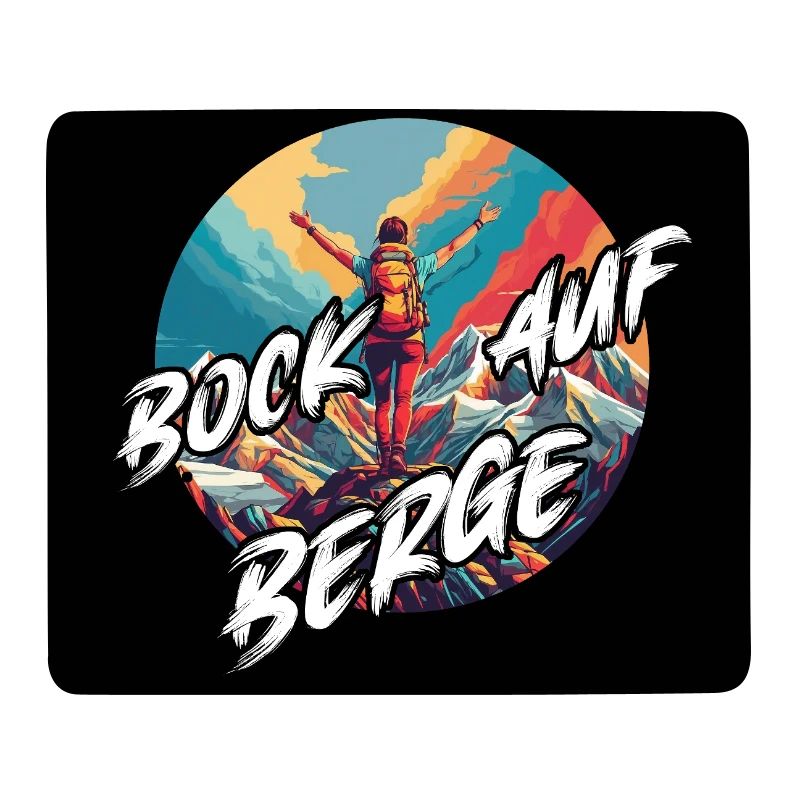 Bock auf Berge Kreisdesign
