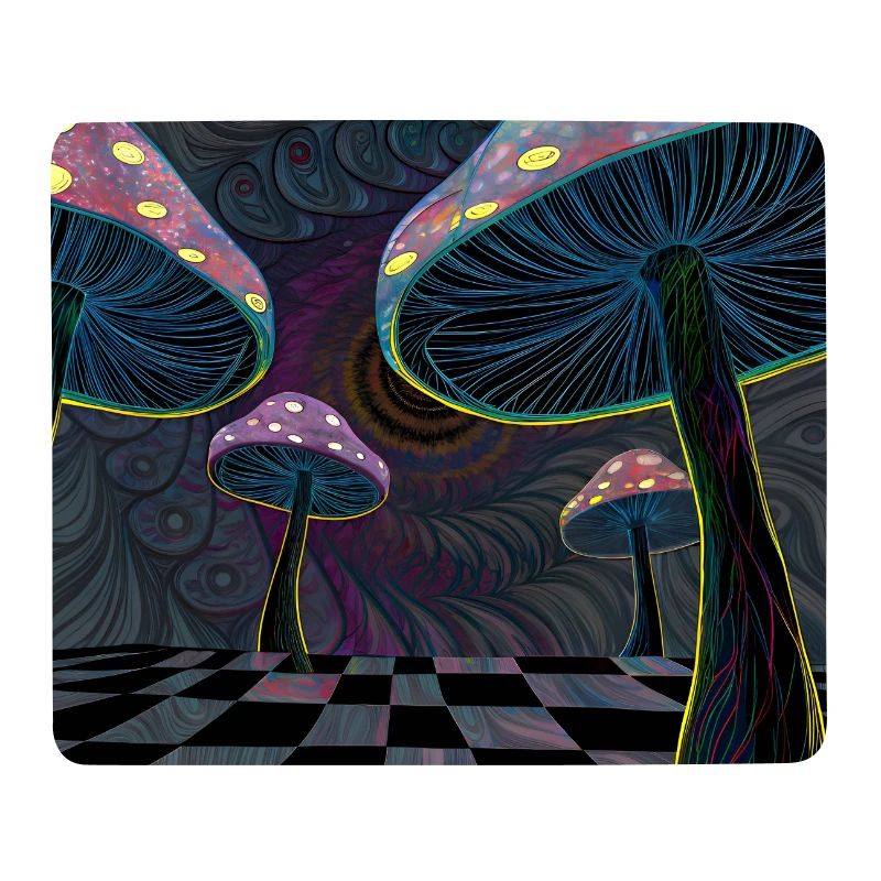 Scène De Forêt De Champignons Psychédéliques