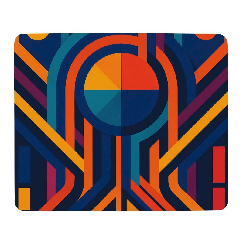 Lebendiges geometrisch-abstraktes Design