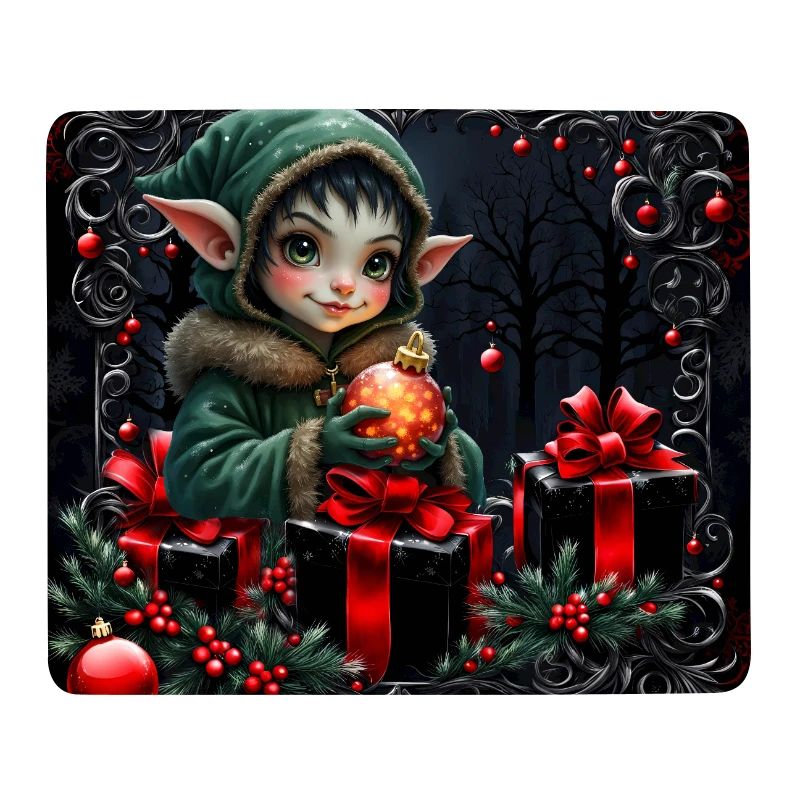 Weihnachtself in festlicher Szene