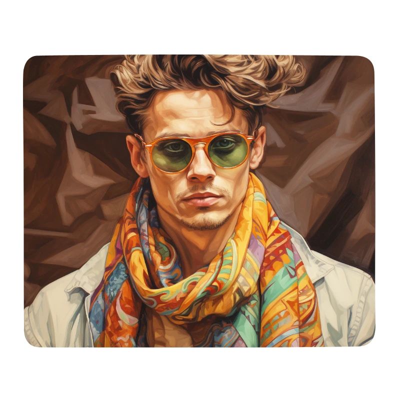 Bunter Schal Stilportrait