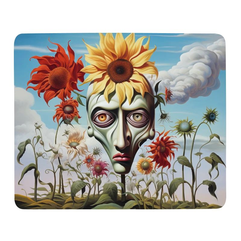 Surreal Sun Head Face