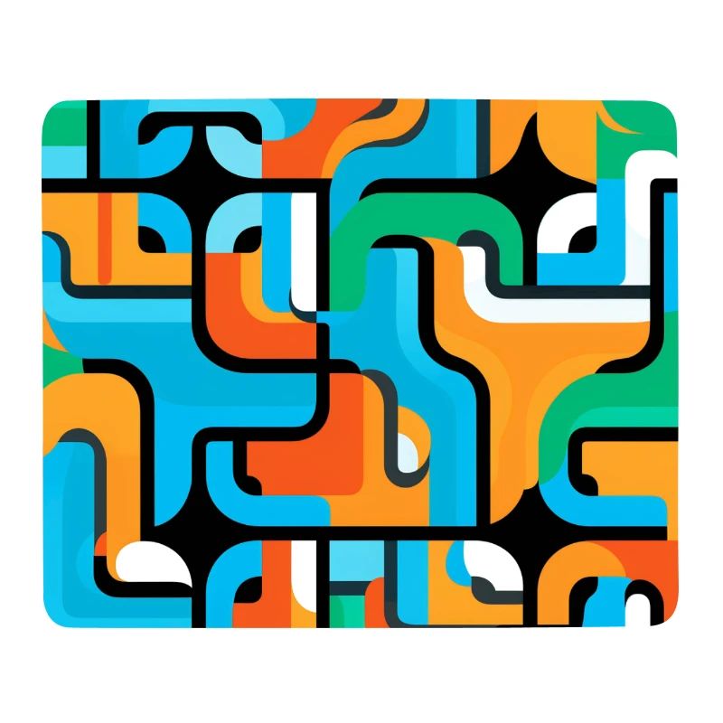 Farbiges Netz Muster Abstrakt