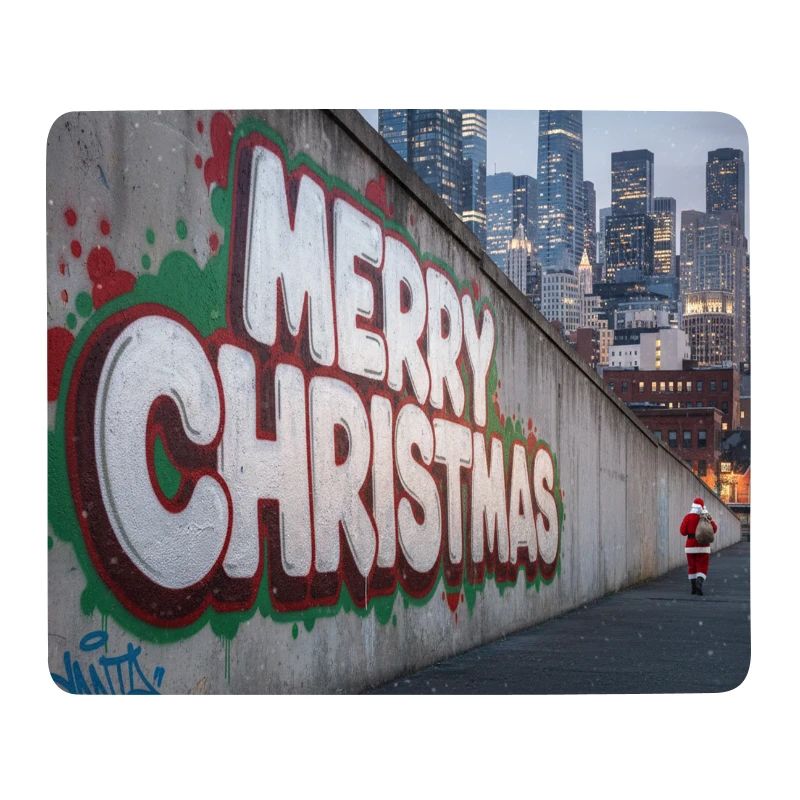 Urban Weihnachtsgraffiti von Santa