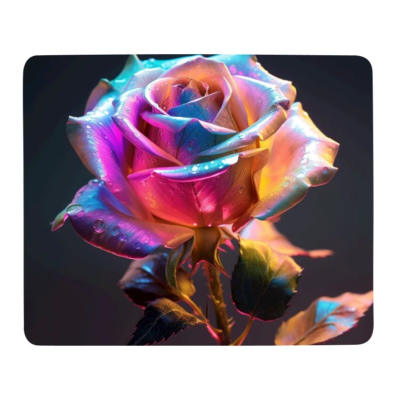 Regenbogenrose Neon Glow