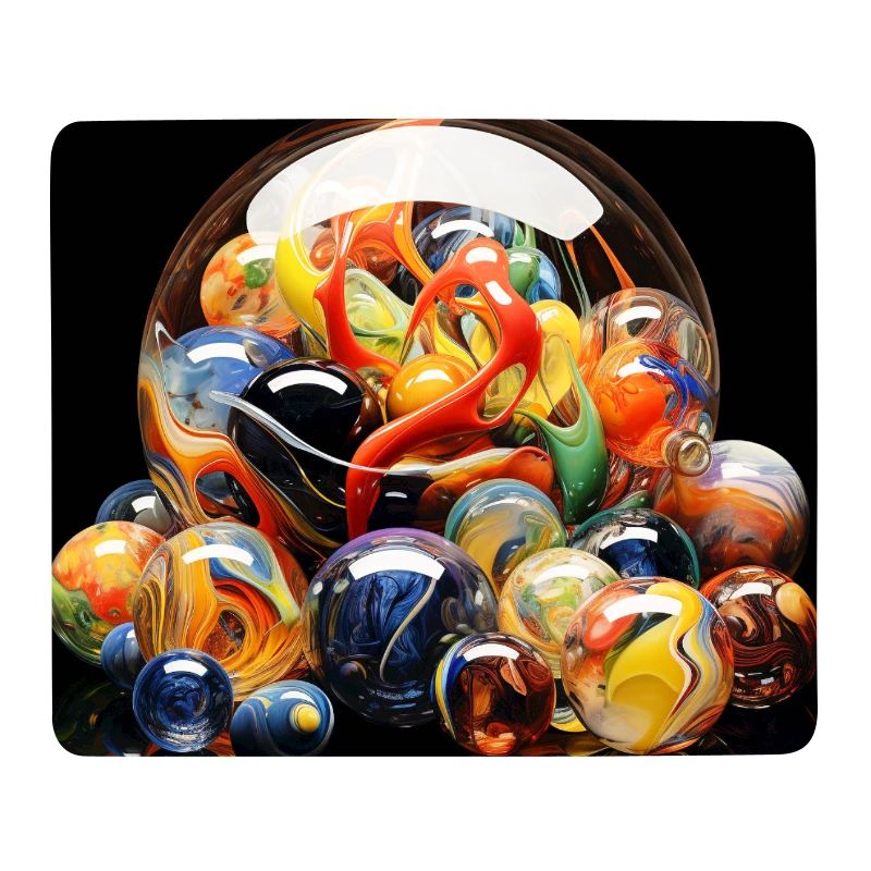 Farbige Glaskugel Explosion