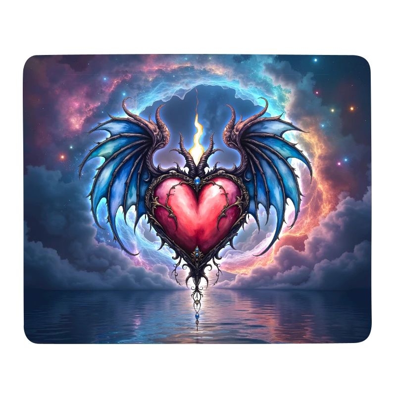 Cuore Alato di Fuoco Cosmico