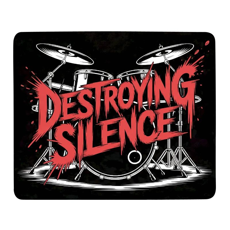 Destroying Silence Drum Graffiti