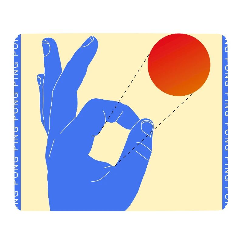Retro-Pop-Art-Tischtennis-Flick-Grafik