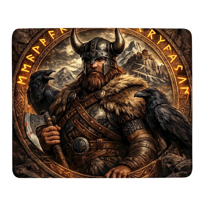 Vikinger Krieger im Runenring