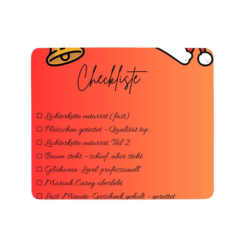 Weihnachts Checkliste Design
