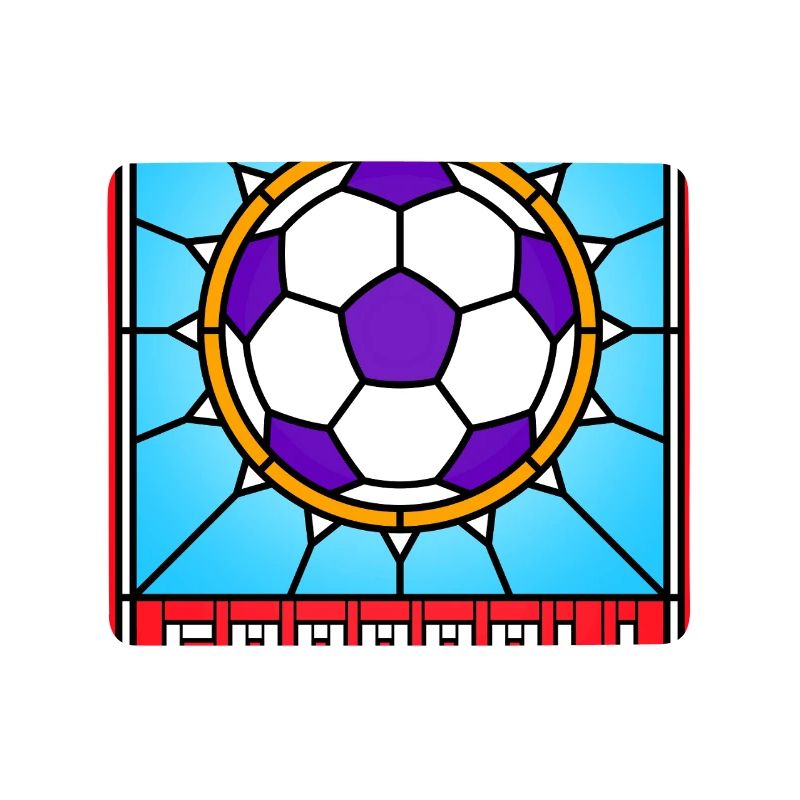 Buntglas-Fußball