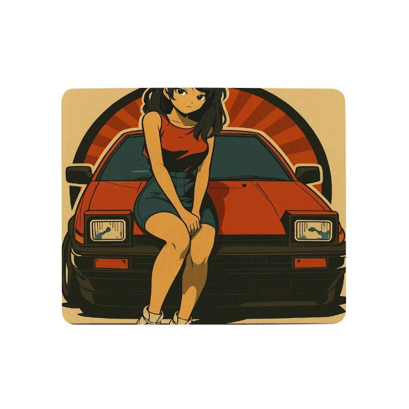 Retro Auto Japan Mädchen