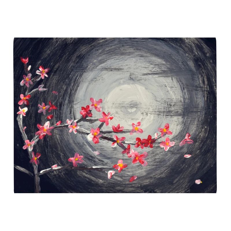 Kirschblüte im Mondlicht