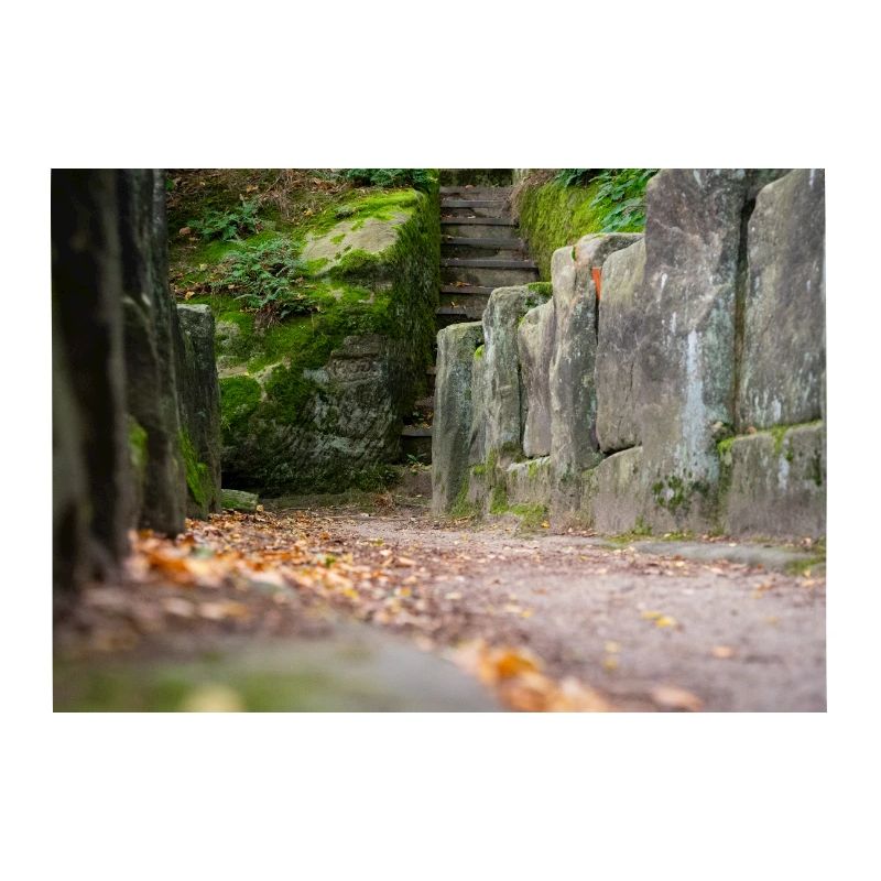 Steinbrücke im Herbst