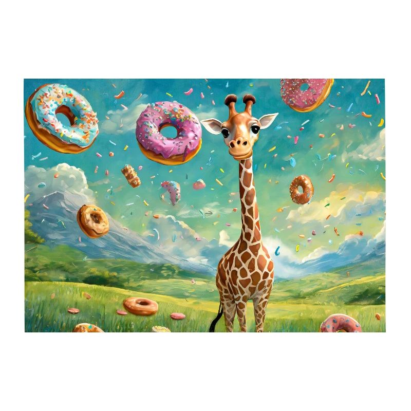Giraffe im Schlaraffenland