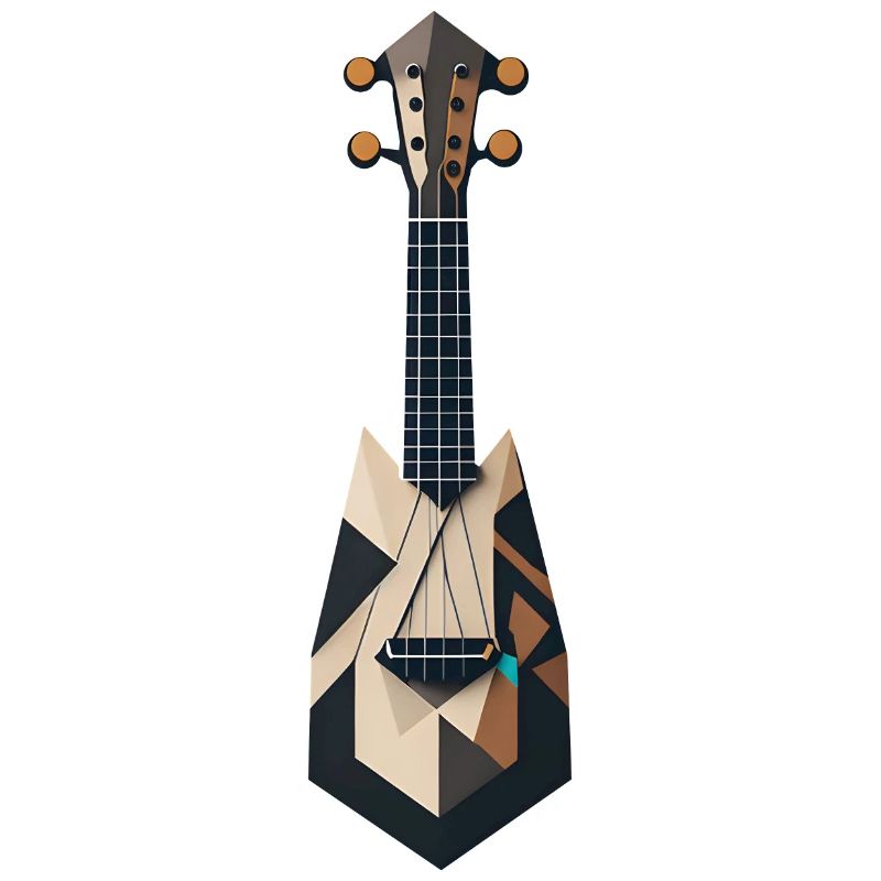 Abstrakte Ukulele